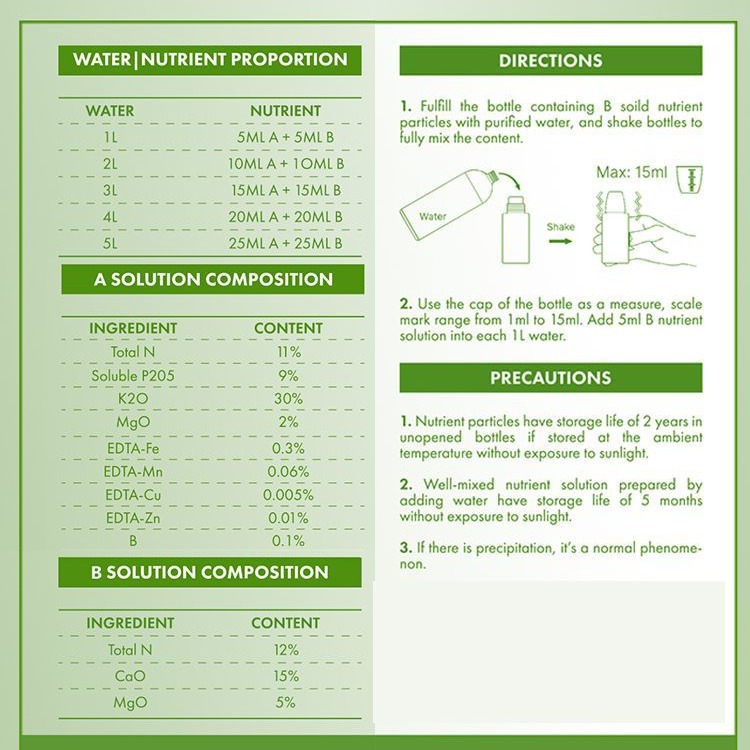 محلول مغذي للزراعة المائية منا - مراجعة Nutrient Solution Ab وسعره
