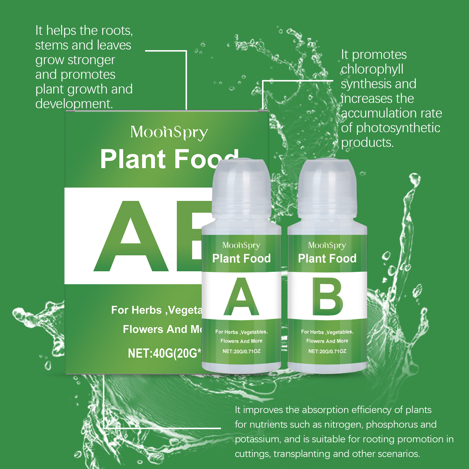 MoonSpry محلول المغذيات المائي - مراجعة Nutrient Solution Ab وسعره